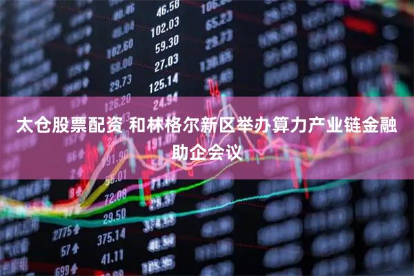 太仓股票配资 和林格尔新区举办算力产业链金融助企会议