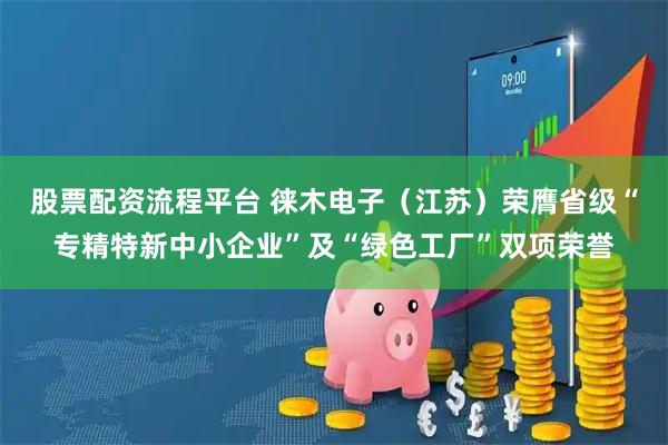 股票配资流程平台 徕木电子（江苏）荣膺省级“专精特新中小企业”及“绿色工厂”双项荣誉