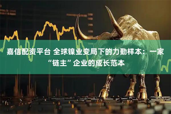 嘉信配资平台 全球镍业变局下的力勤样本：一家“链主”企业的成长范本